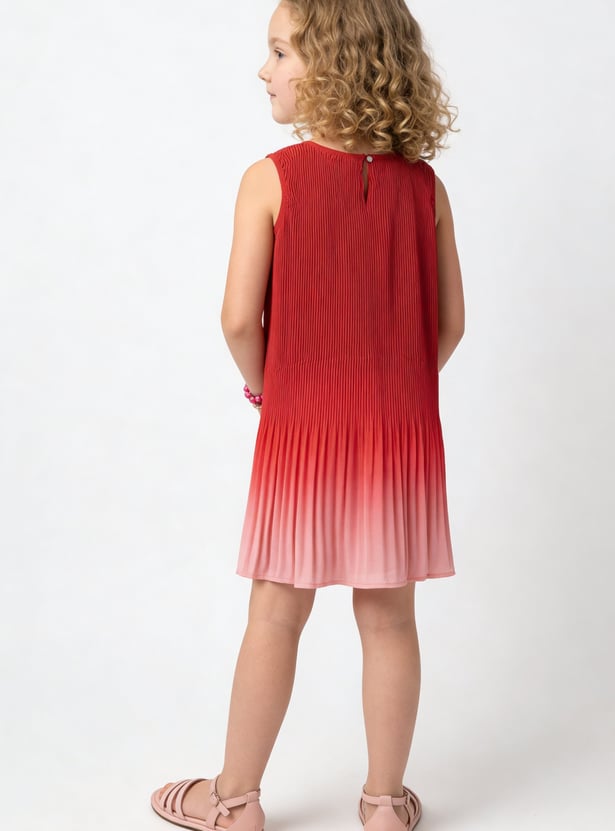 FAME FOREVER Girls Pleated A-Line Dress