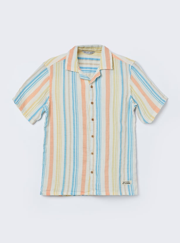 FAME FOREVER Boys Striped Shirt