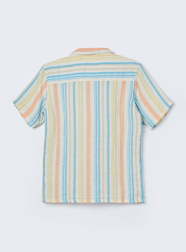 FAME FOREVER Boys Striped Shirt