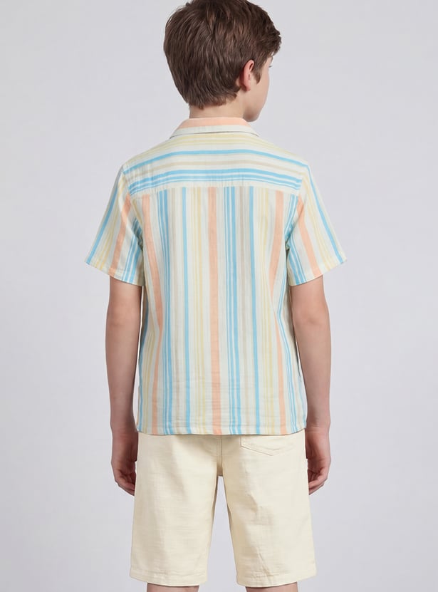 FAME FOREVER Boys Striped Shirt