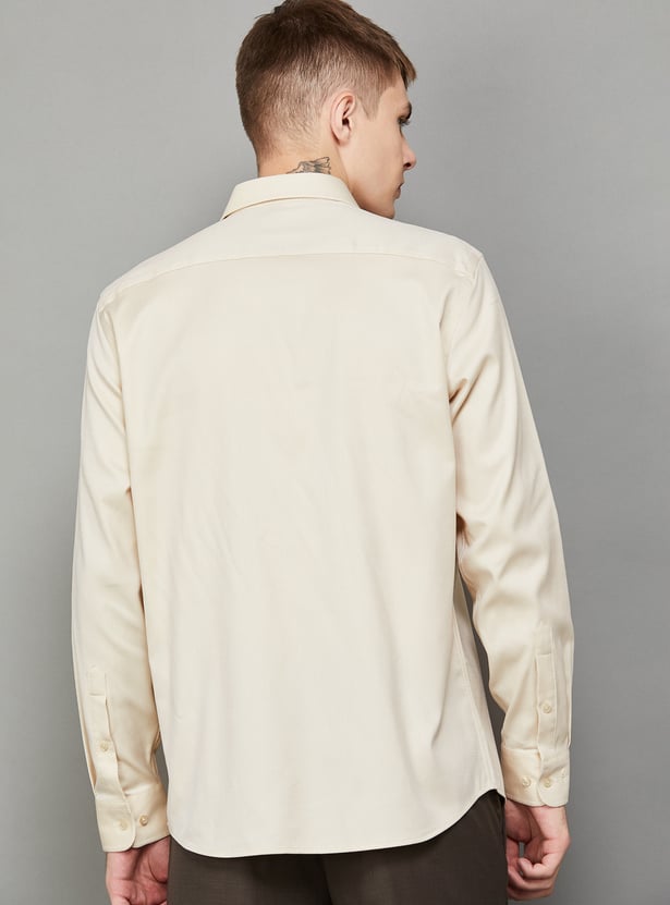 PARK AVENUE Textured Regular Fit Formal Shirt