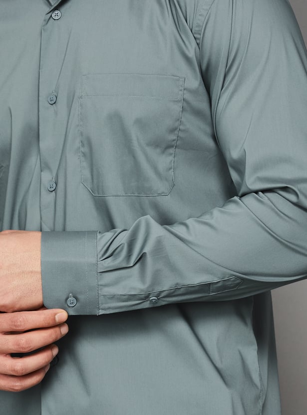 PARK AVENUE Solid Slim Fit Formal Shirt