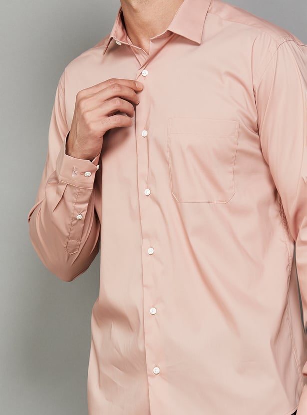 PARK AVENUE Solid Slim Fit Formal Shirt
