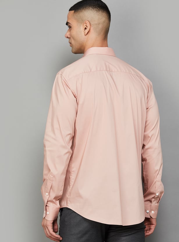 PARK AVENUE Solid Slim Fit Formal Shirt
