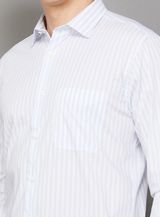 PARK AVENUE Striped Slim Fit Formal Shirt