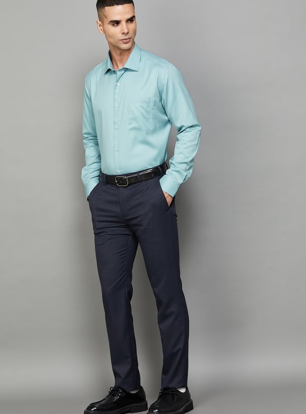 PARK AVENUE Textured Regular Fit Formal Shirt
