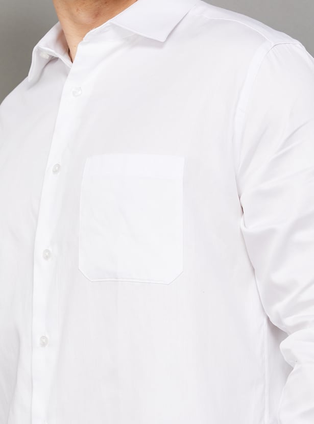 PARK AVENUE Solid Regular Fit Formal Shirt