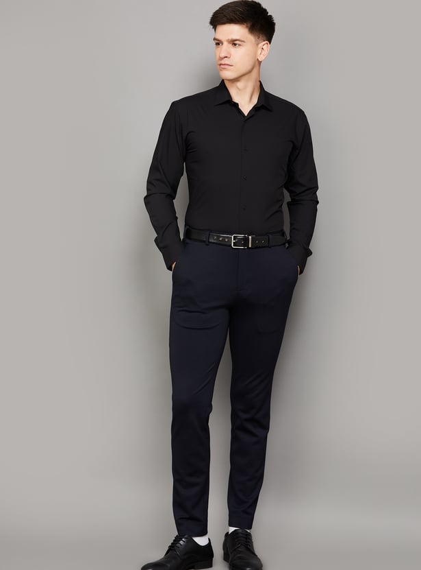 PARK AVENUE Solid Slim Fit Formal Shirt