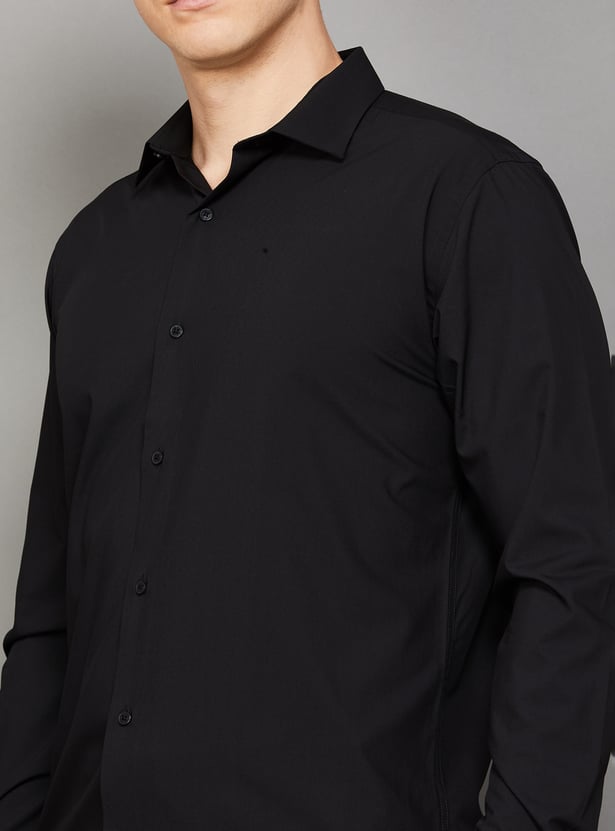 PARK AVENUE Solid Slim Fit Formal Shirt