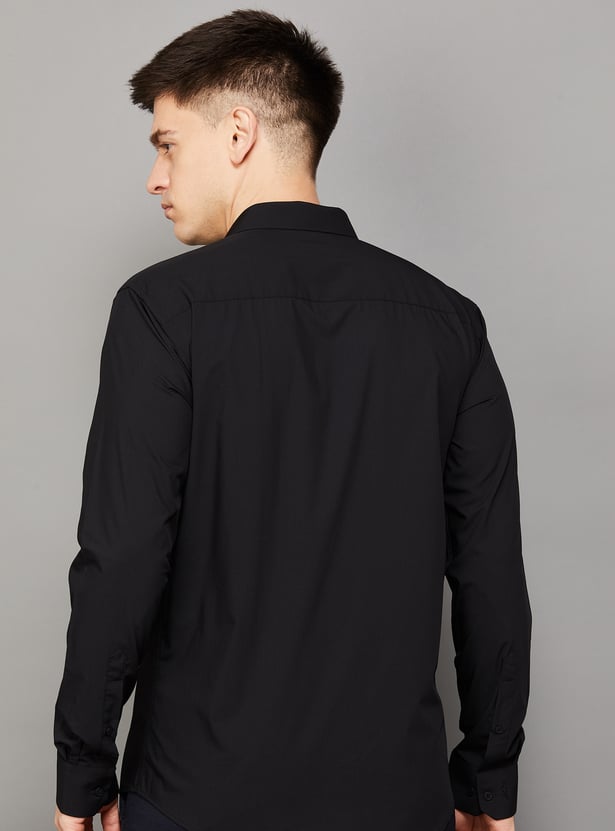 PARK AVENUE Solid Slim Fit Formal Shirt
