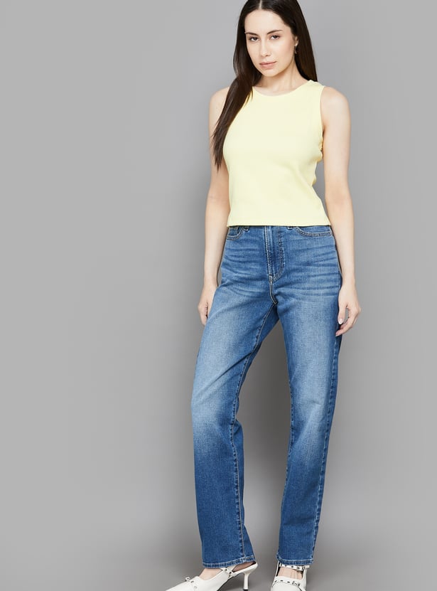 LEVI'S Solid Straight Fit Jeans