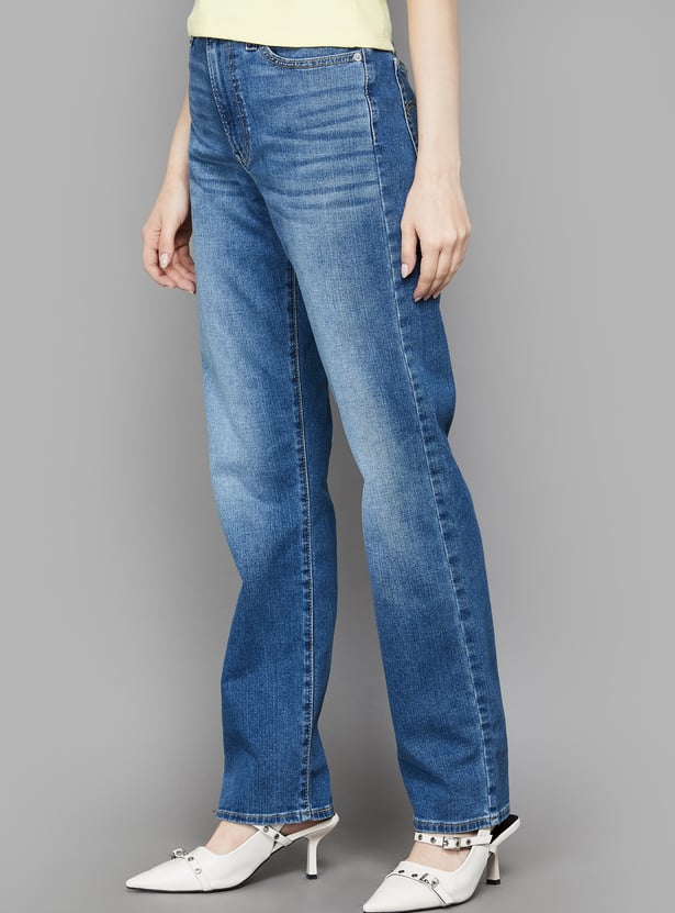 LEVI'S Solid Straight Fit Jeans