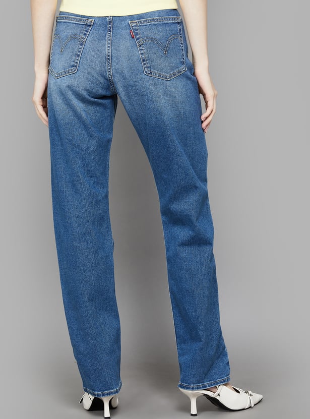 LEVI'S Solid Straight Fit Jeans