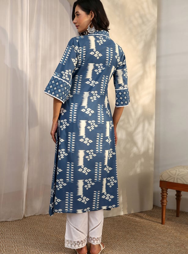 LIBAS Ikat Print A-line Kurta