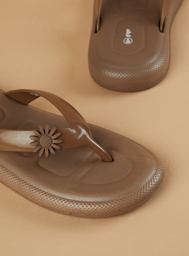 GINGER Solid Design Flip Flops