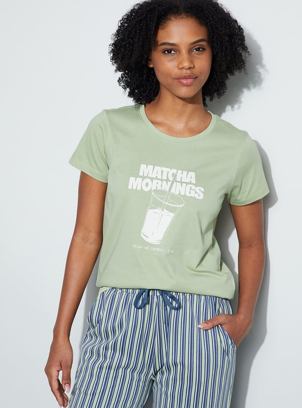 GINGER Matcha Mornings Lounge T-shirt