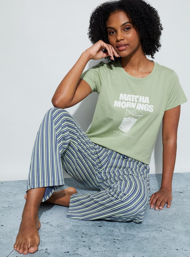 GINGER Matcha Mornings Lounge T-shirt