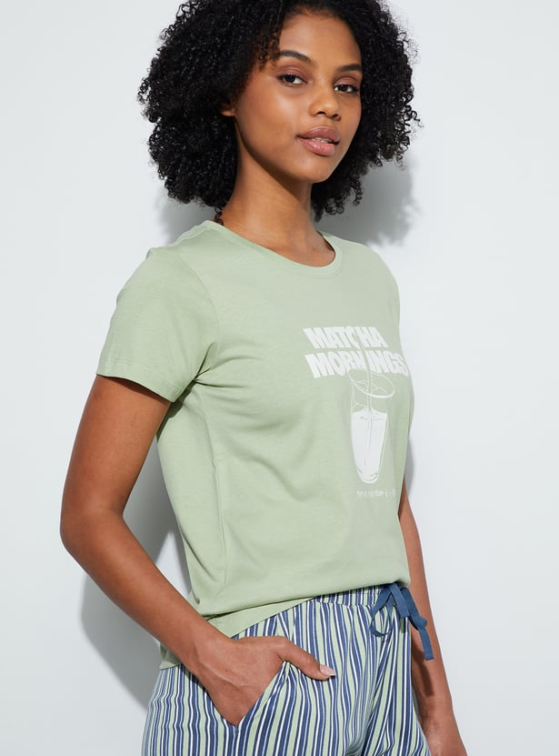 GINGER Matcha Mornings Lounge T-shirt