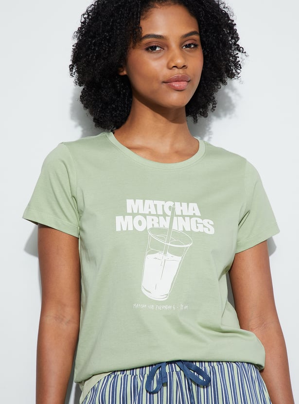 GINGER Matcha Mornings Lounge T-shirt