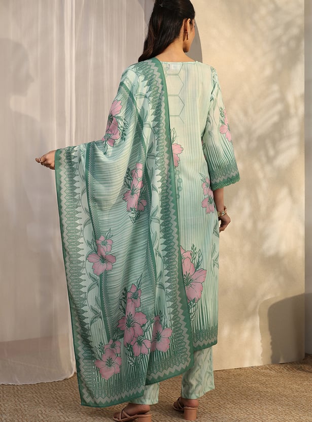 LIBAS Floral Print Kurta Set