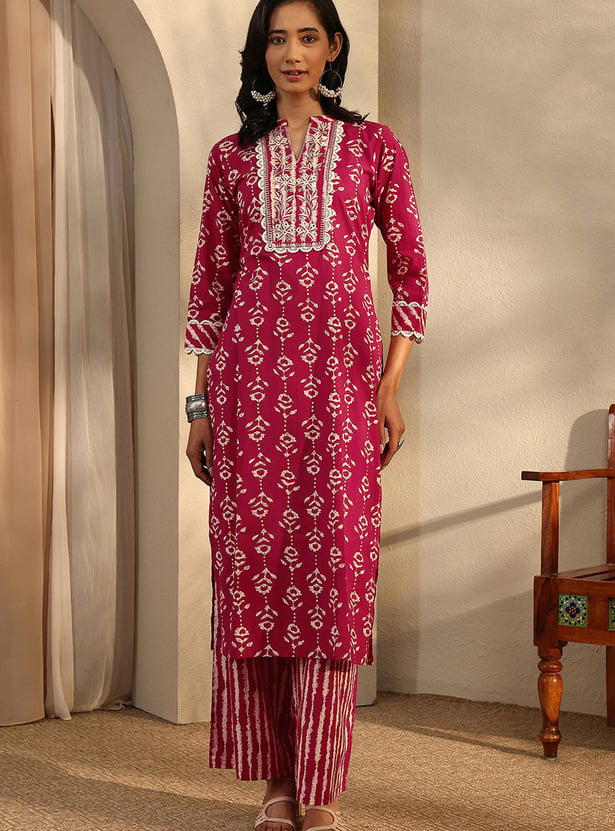 LIBAS Printed Straight Kurta Set