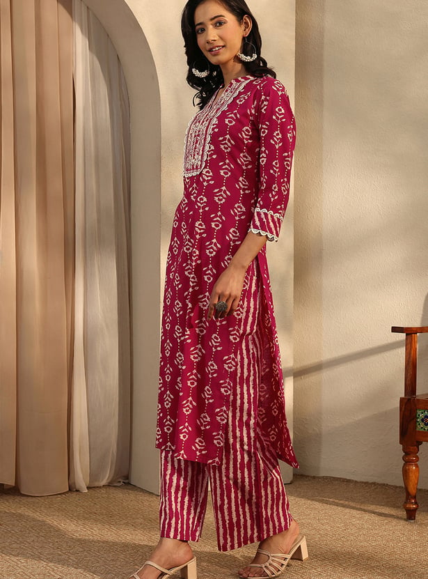 LIBAS Printed Straight Kurta Set