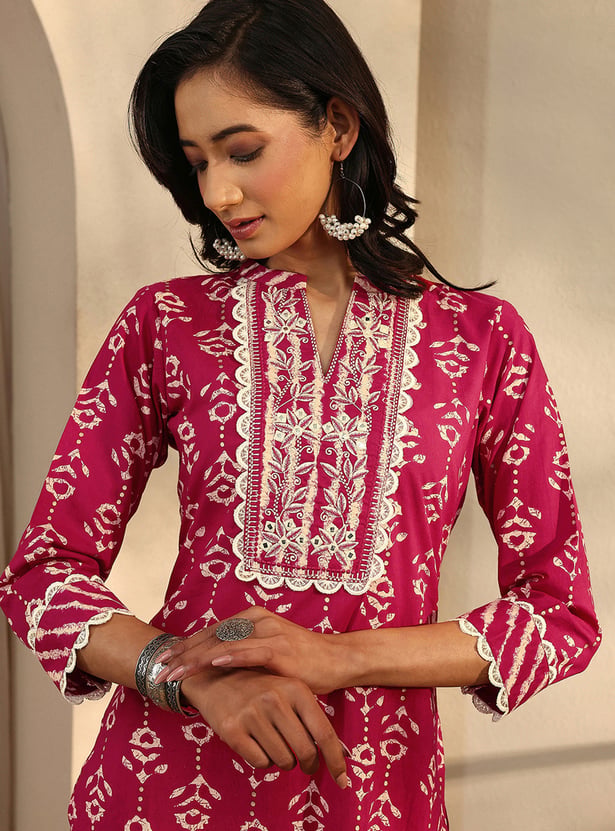 LIBAS Printed Straight Kurta Set