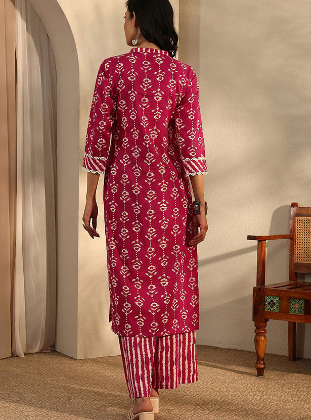 LIBAS Printed Straight Kurta Set