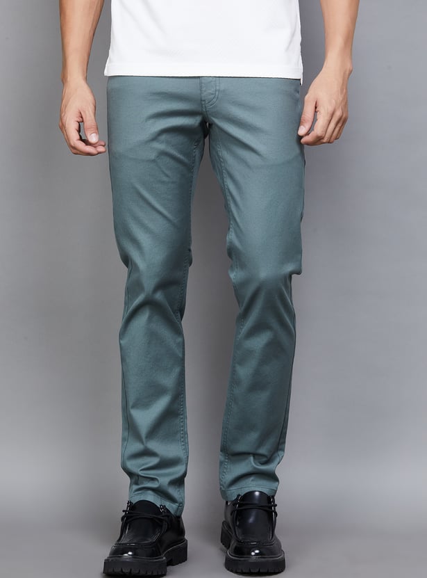 VH SPORTS Solid Slim Fit Chinos