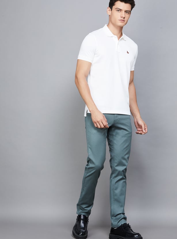 VH SPORTS Solid Slim Fit Chinos