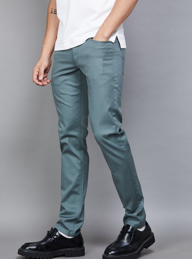 VH SPORTS Solid Slim Fit Chinos