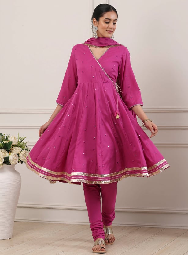 BIBA Embellished Anarkali Kurta Set