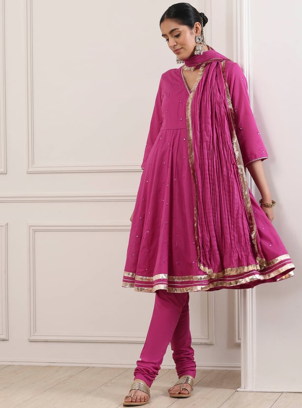 BIBA Embellished Anarkali Kurta Set
