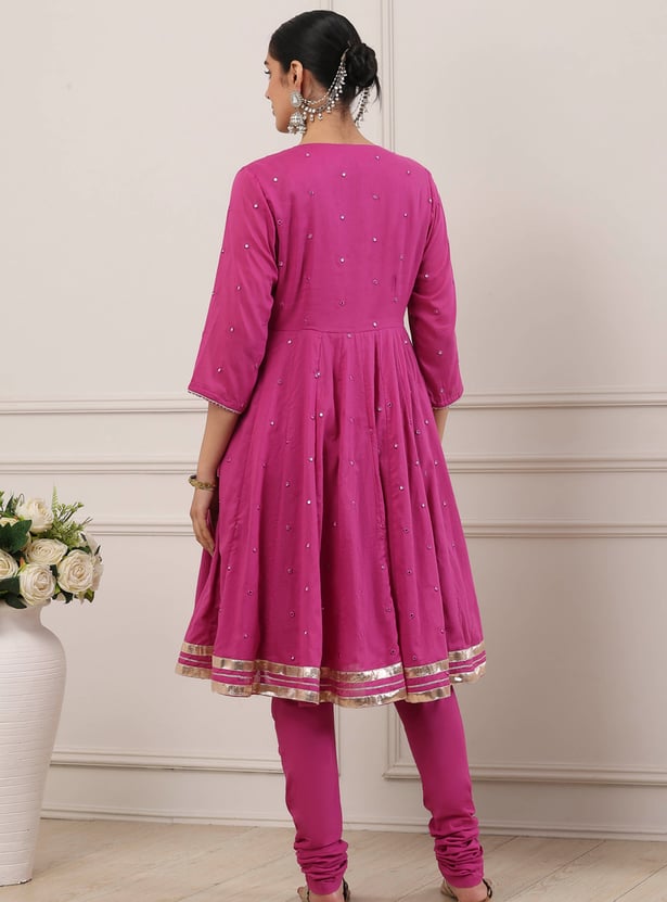 BIBA Embellished Anarkali Kurta Set