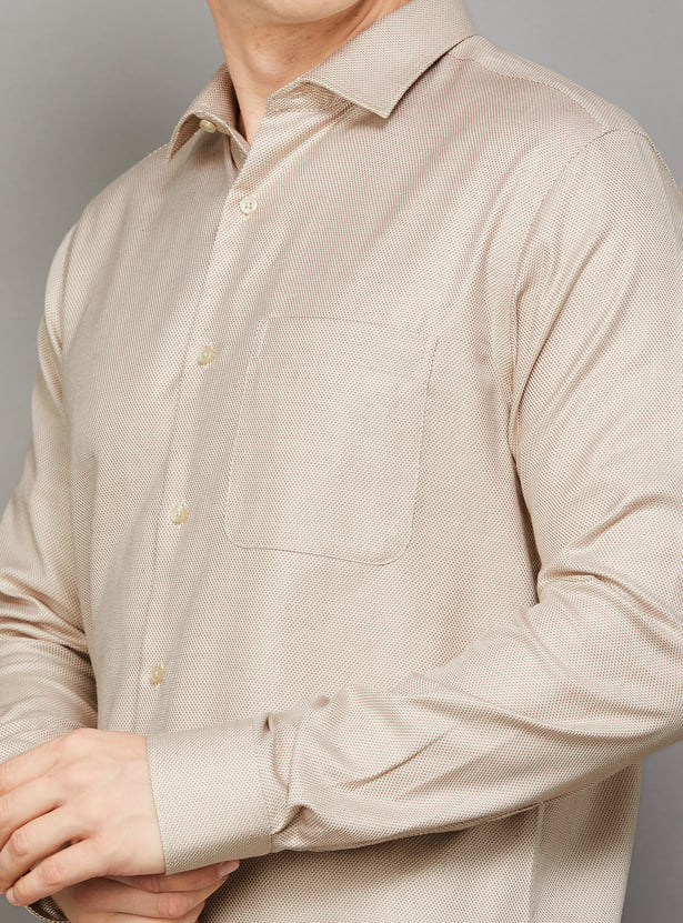 PARK AVENUE Solid Slim Fit Formal Shirt