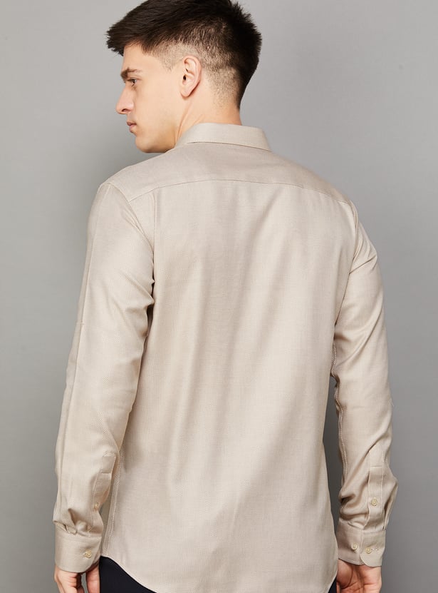 PARK AVENUE Solid Slim Fit Formal Shirt