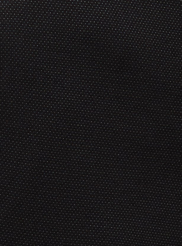 PARK AVENUE Textured Super Slim Formal Trousers