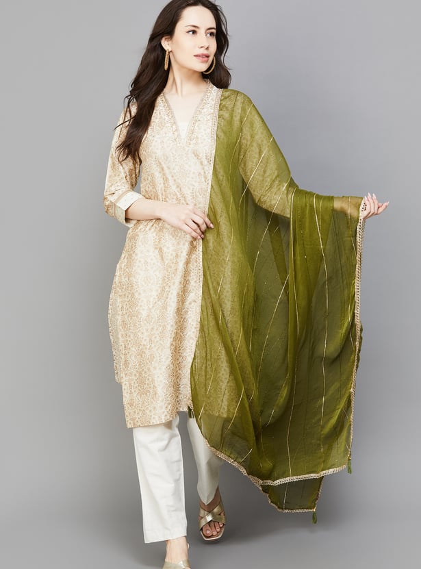 SPAN Embroidered Dupatta