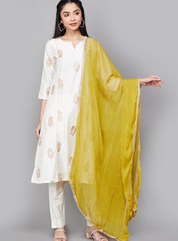 SPAN Woven Design Dupatta