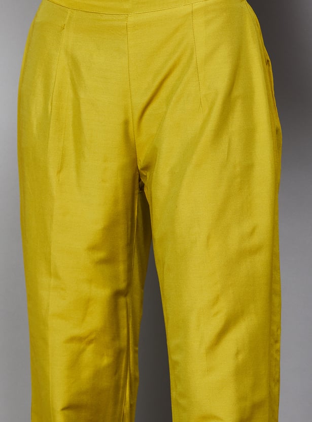 SPAN Solid Straight Pants
