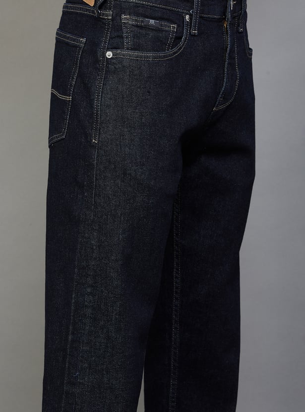FLYING MACHINE Darkwashed Jango Jeans (Regular Straight)