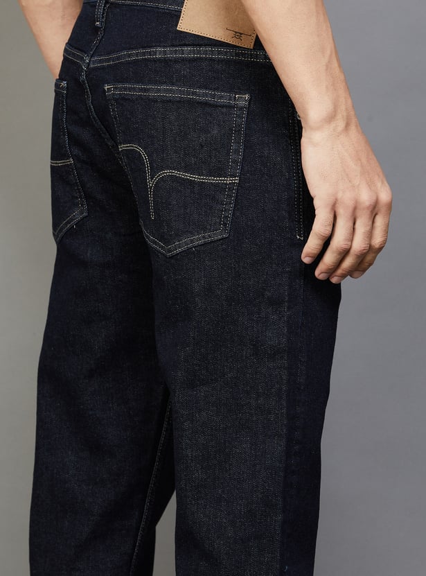 FLYING MACHINE Darkwashed Jango Jeans (Regular Straight)