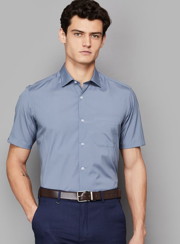LOUIS PHILIPPE Solid Classic Fit Formal Shirt