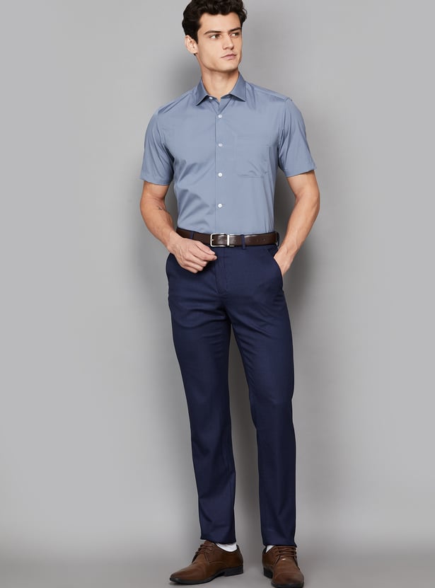 LOUIS PHILIPPE Solid Classic Fit Formal Shirt