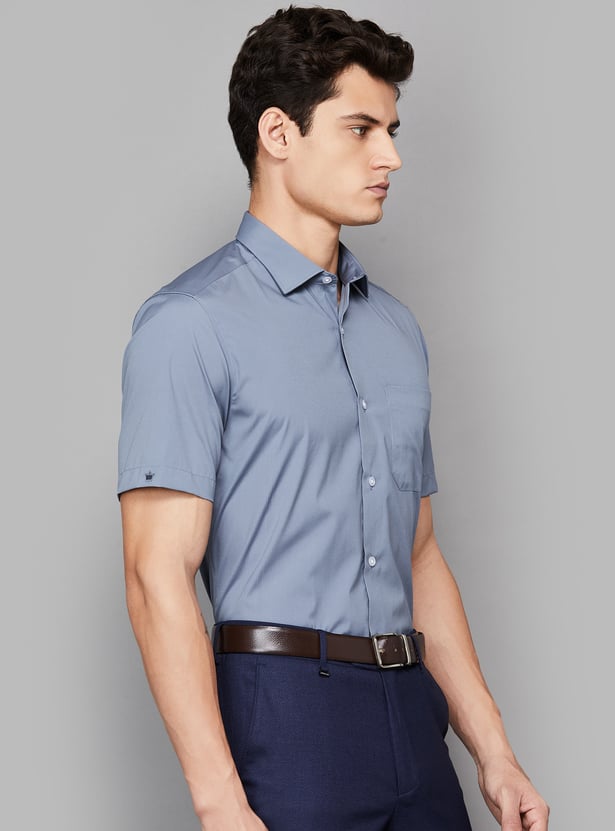 LOUIS PHILIPPE Solid Classic Fit Formal Shirt