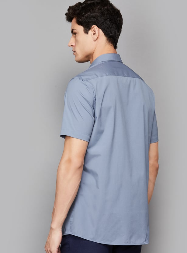LOUIS PHILIPPE Solid Classic Fit Formal Shirt