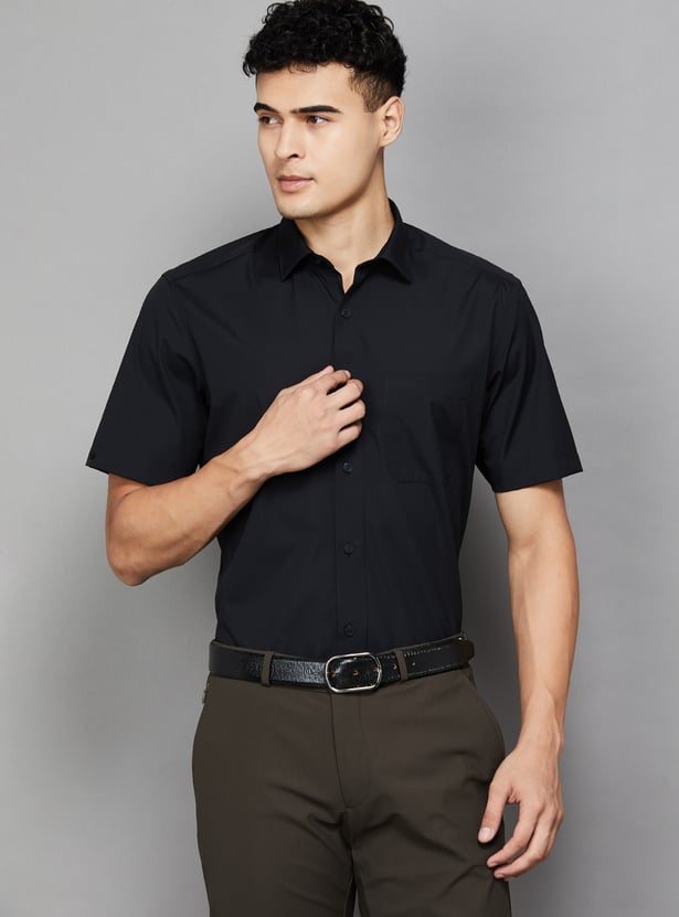 LOUIS PHILIPPE Solid Classic Fit Formal Shirt