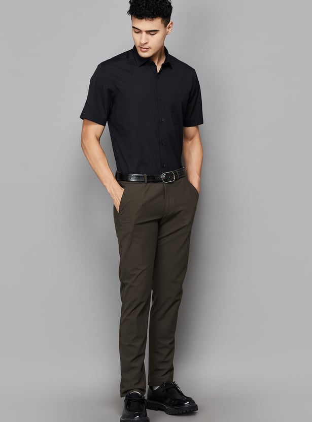 LOUIS PHILIPPE Solid Classic Fit Formal Shirt