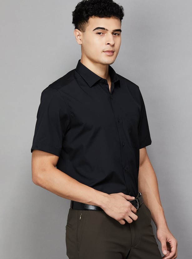 LOUIS PHILIPPE Solid Classic Fit Formal Shirt