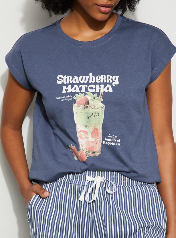 GINGER Strawberry Matcha Lounge T-shirt